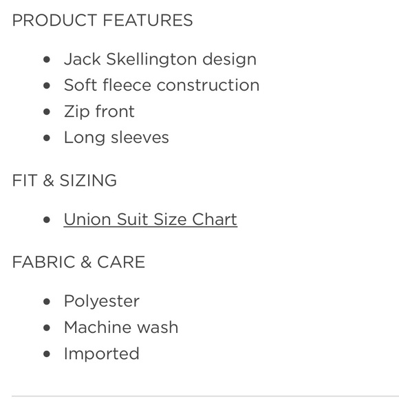 Nightmare before Christmas union suit - Picture 2 of 9